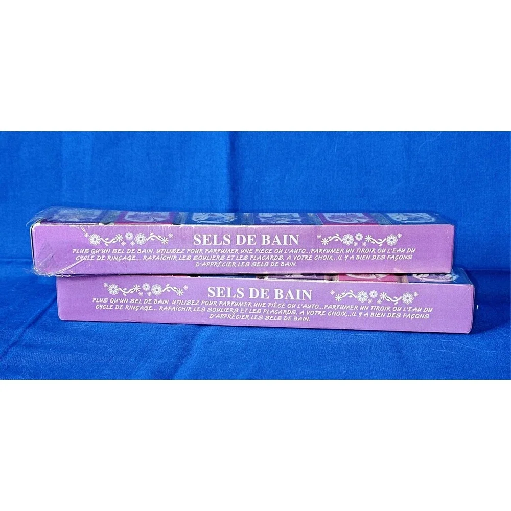 2 NEW Vintage Delagar English Bath Cubes England Plumeria Violet Freesia NOS